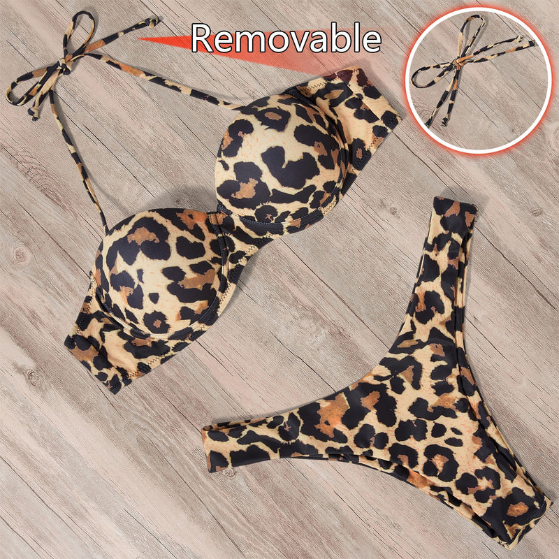 Leopard Brazilian Bikini Set