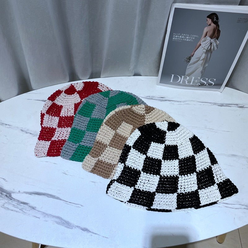 Lattice Handmade Crochet Bucket Hat